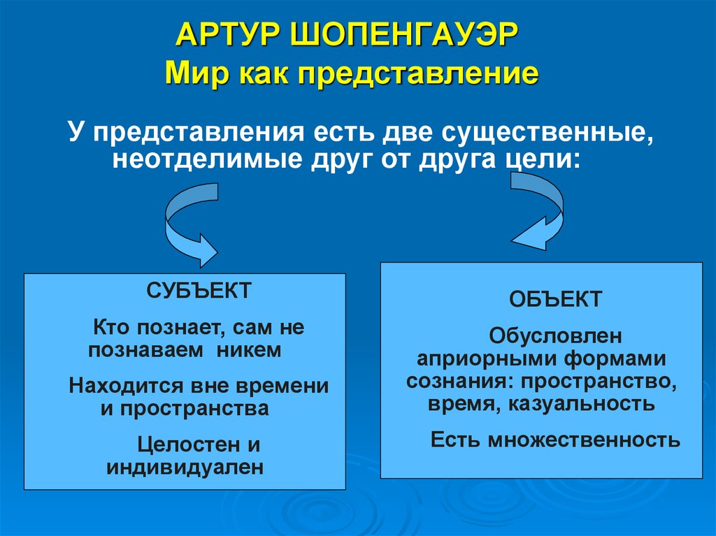 Артур шопенгауэр философия презентация