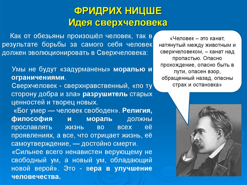 Каковы взгляды. Учение о сверхчеловеке Ницше. Идея сверхчеловека Ницше. Фридрих Ницше учение. Философия Ницше (учение о сверхчеловеке)..