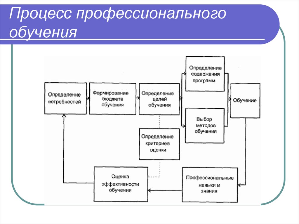 Этап подготовки данных для обучения моделей. Схема процесса профессионального обучения. Процесс обучения персонала схема. Схема процесса организации профессионального обучения. Этапы процесса профессионального обучения.