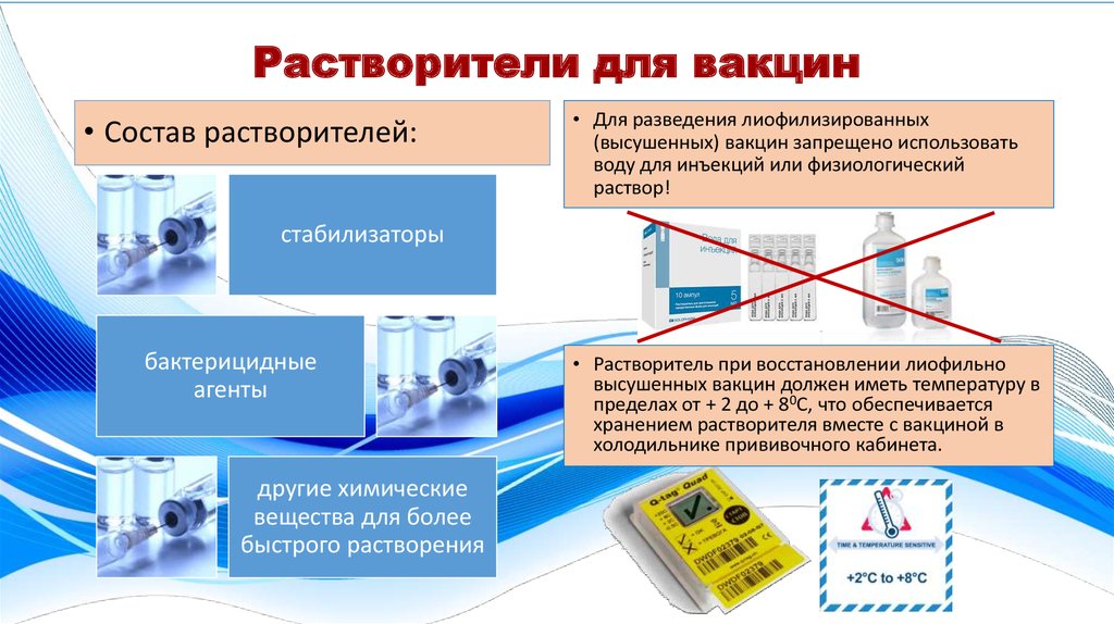 Растворители для вакцин