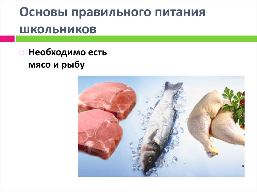 Основы правильного питания школьников