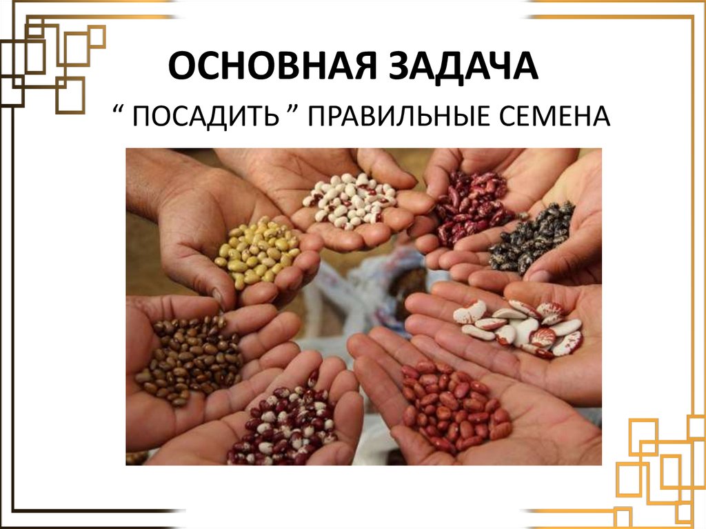 ОСНОВНАЯ ЗАДАЧА