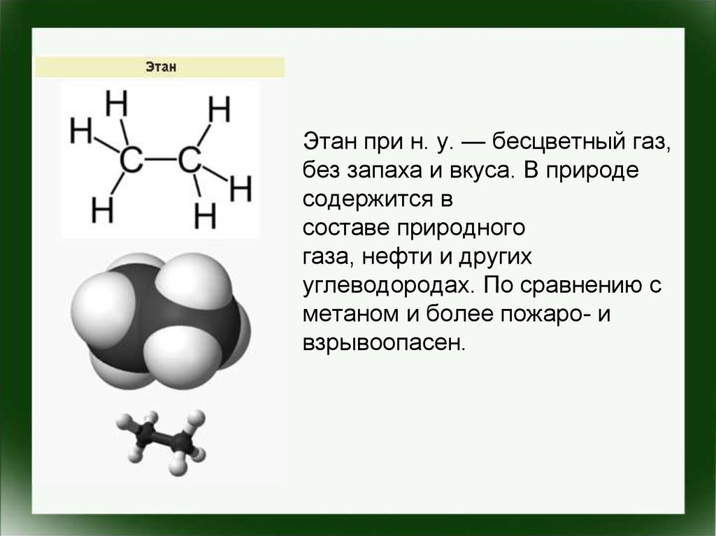 При нормальных условиях метан. Этан. Структура этана. Этан формула. Физические свойства этана.