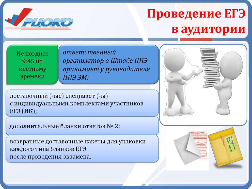 Презентация организатор в аудитории егэ