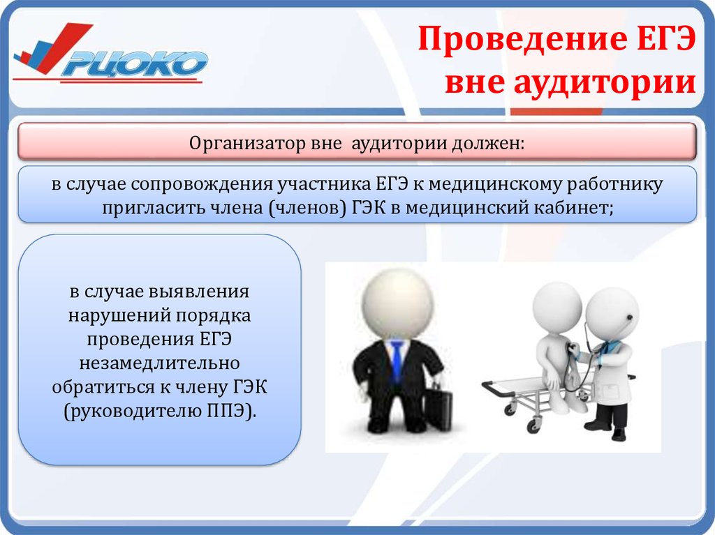Презентация организатор в аудитории егэ