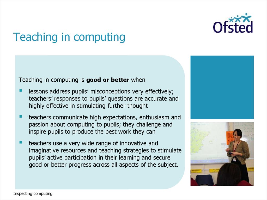 Teaching in computing
