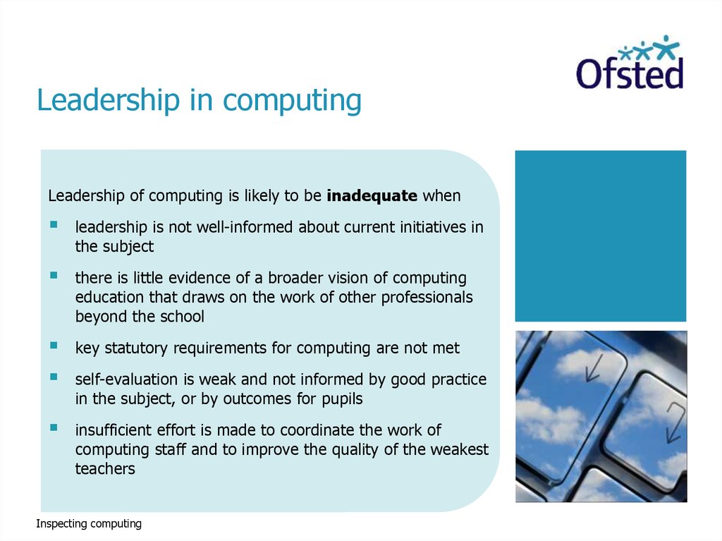 Leadership in computing