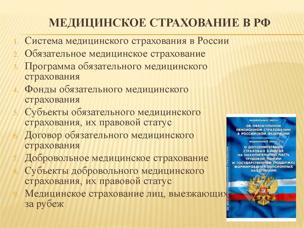 Для чего предназначено медицинское страхование. Медицинское страхование. Медицинское страхование правовое регулирование.