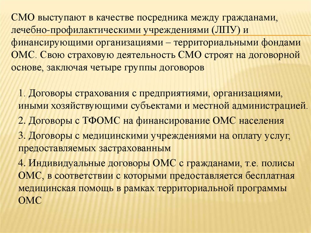 Между гражданами. Страховая организация и ЛПУ. Кем выступают страховые медицинские организации. Сделка между лечебным учреждением и гражданином. Отношения между гражданами и медицинскими учреждениями.