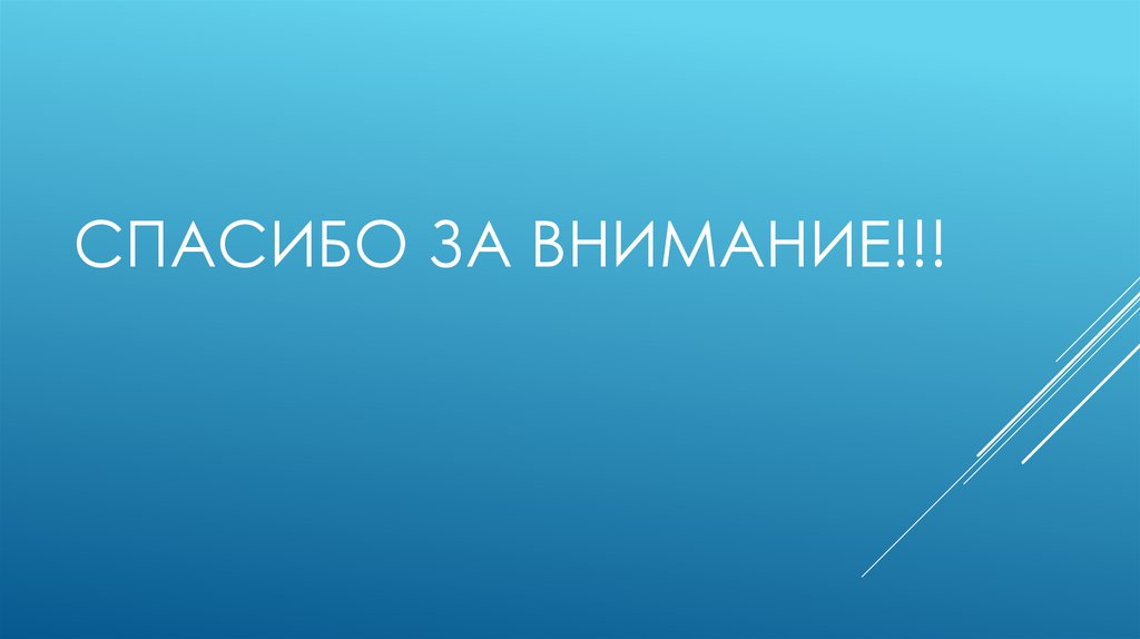 Спасибо за внимание!!!