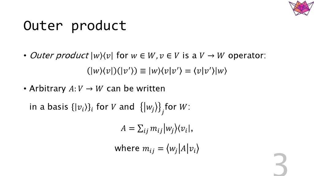 Outer product