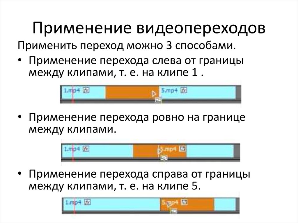 Что необходимо сделать чтобы добавить видеопереход в проект