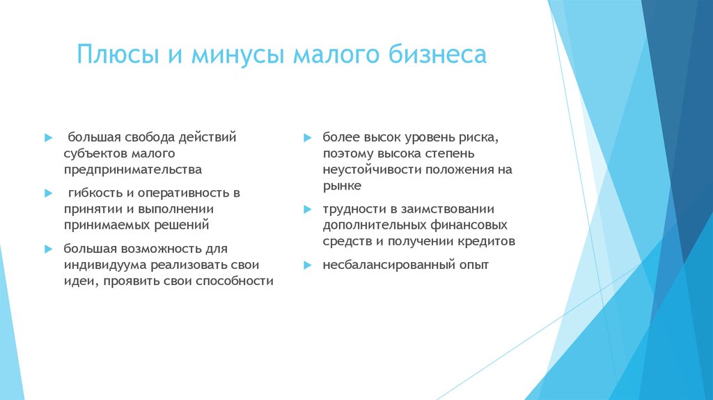 Преимущества малого. Плюсы малого предприятия. Плюсы и минусы малого бизнеса. Плюсы и минусы бизнеса. Малый бизнес плюсы и минусы.