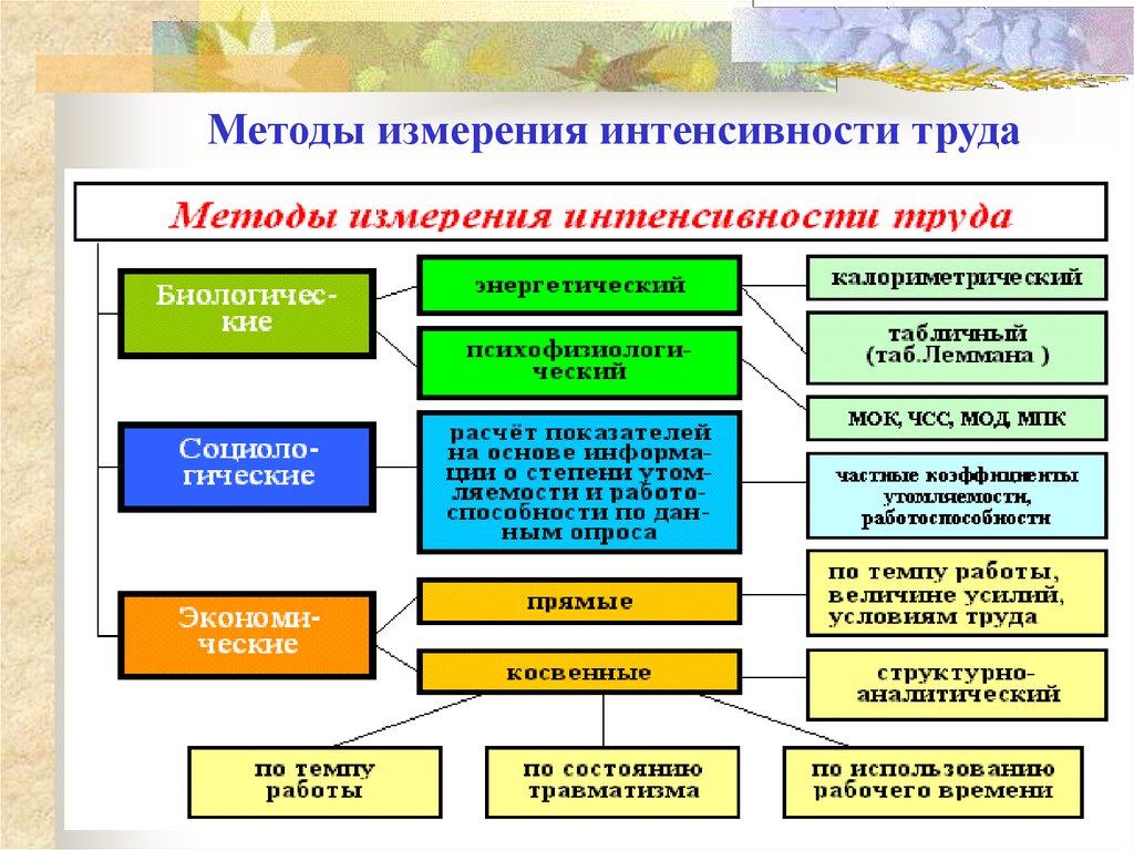 Интенсивность труда характеризуется