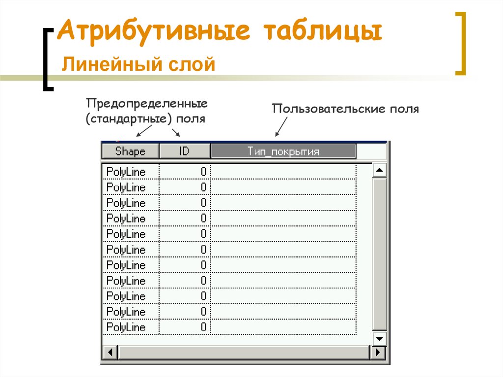 Таблицы данных состоят из. Атрибутивная таблица. Атрибутивные данные. Атрибутивные данные в ГИС. Атрибутивные данные пример.