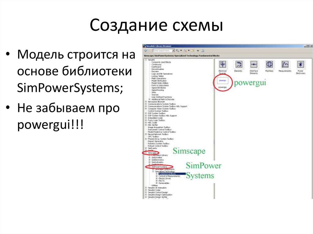Создание схемы