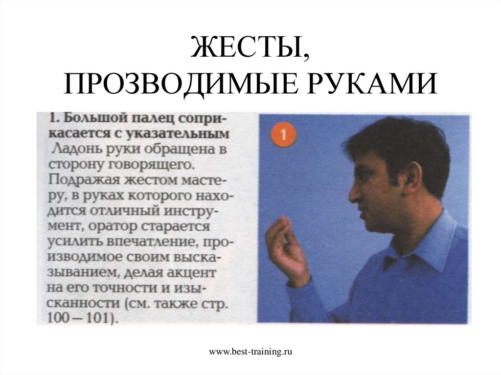 Жесты ритуалы