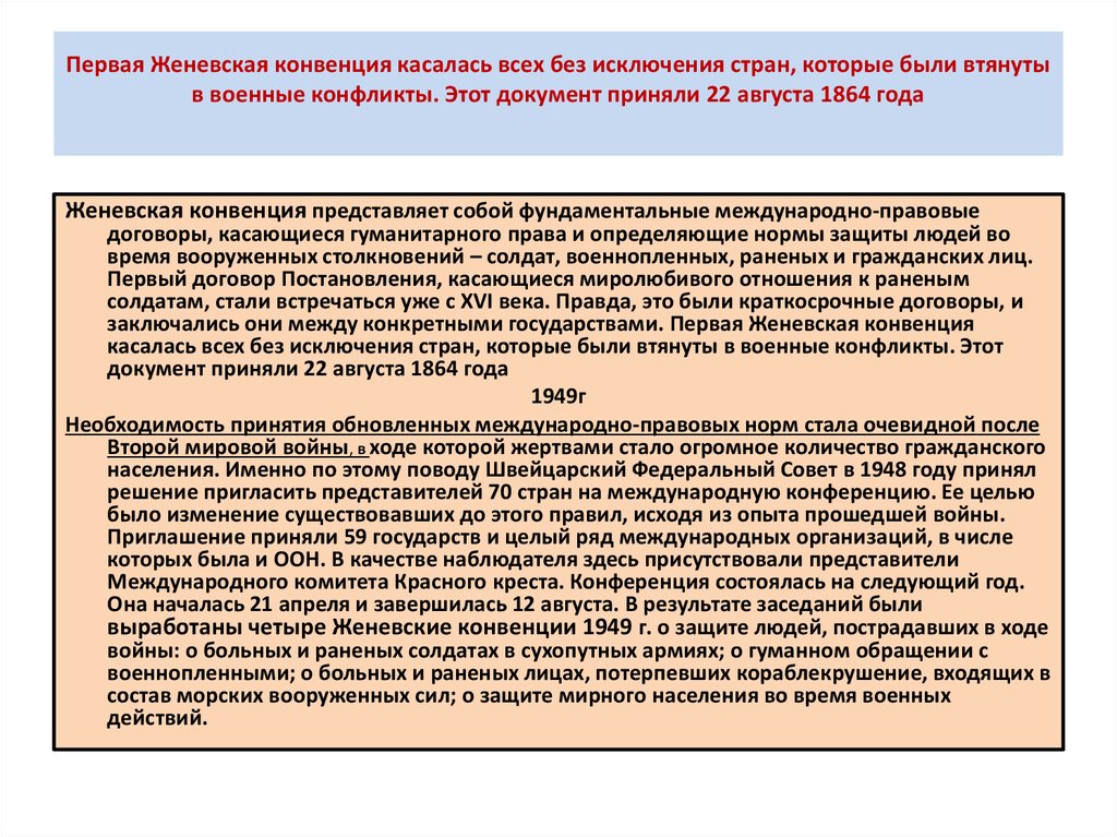 Военные аспекты международного права презентация