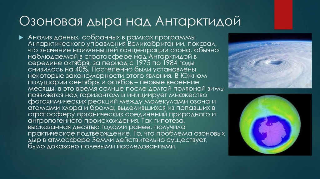 Озоновые дыры фото для презентации