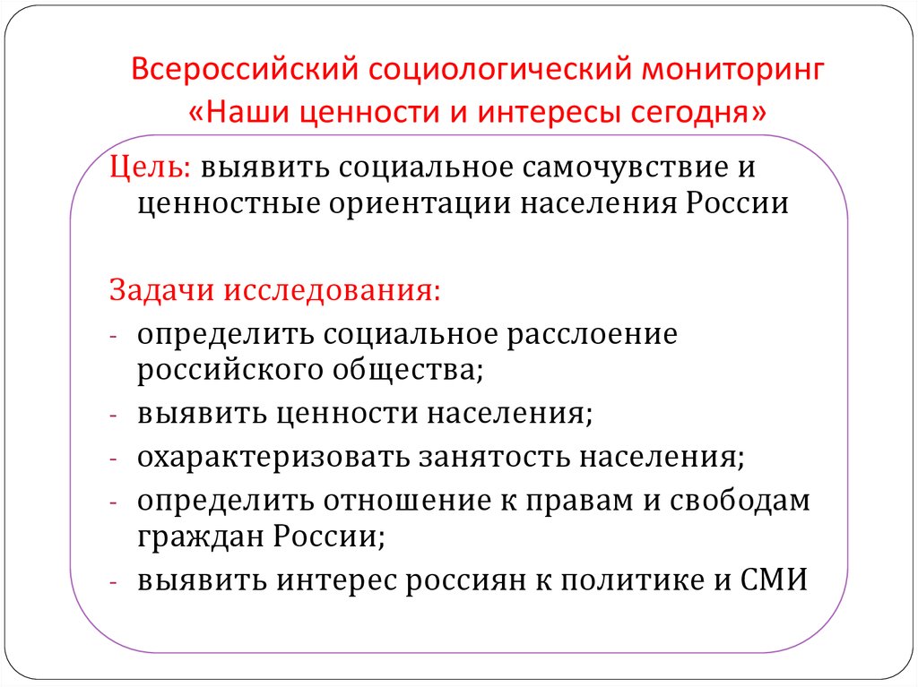 Ценности населения. Социологический мониторинг. Мониторинг в социологии. Медико-социологический мониторинг. Первый Всероссийский социологический конгресс цель.