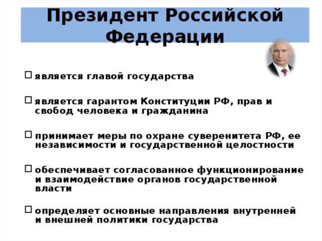 Кто является президентом россии. Выступает гарантом Конституции прав и свобод человека. Гарантом Конституции РФ прав и свобод человека и гражданина является.