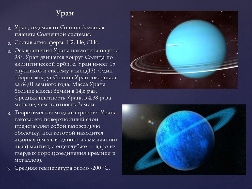 Картинки для презентации уран