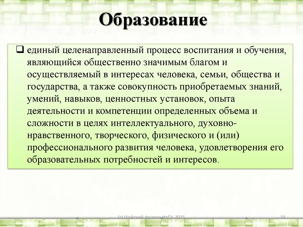 Учащиеся являются активными субъектами процессов целенаправленного