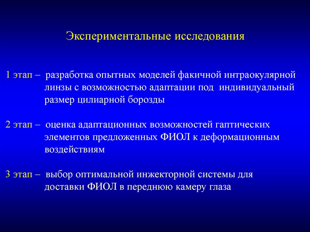 Опытная разработка. Гаптические. Гаптическое. Показания и противопоказания к интраокулярной коррекции.