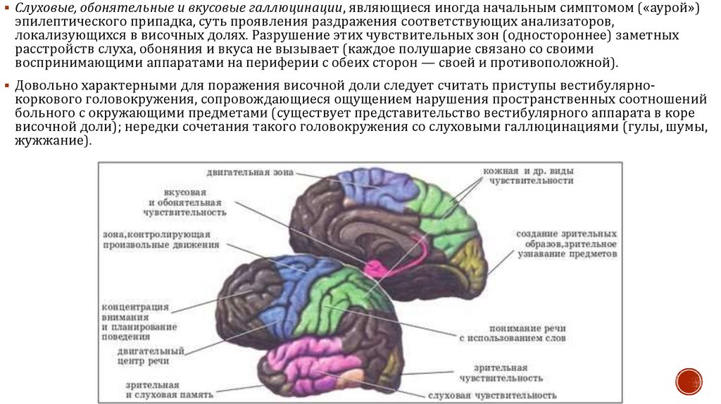 Презентация на тему вкусовые галлюцинации