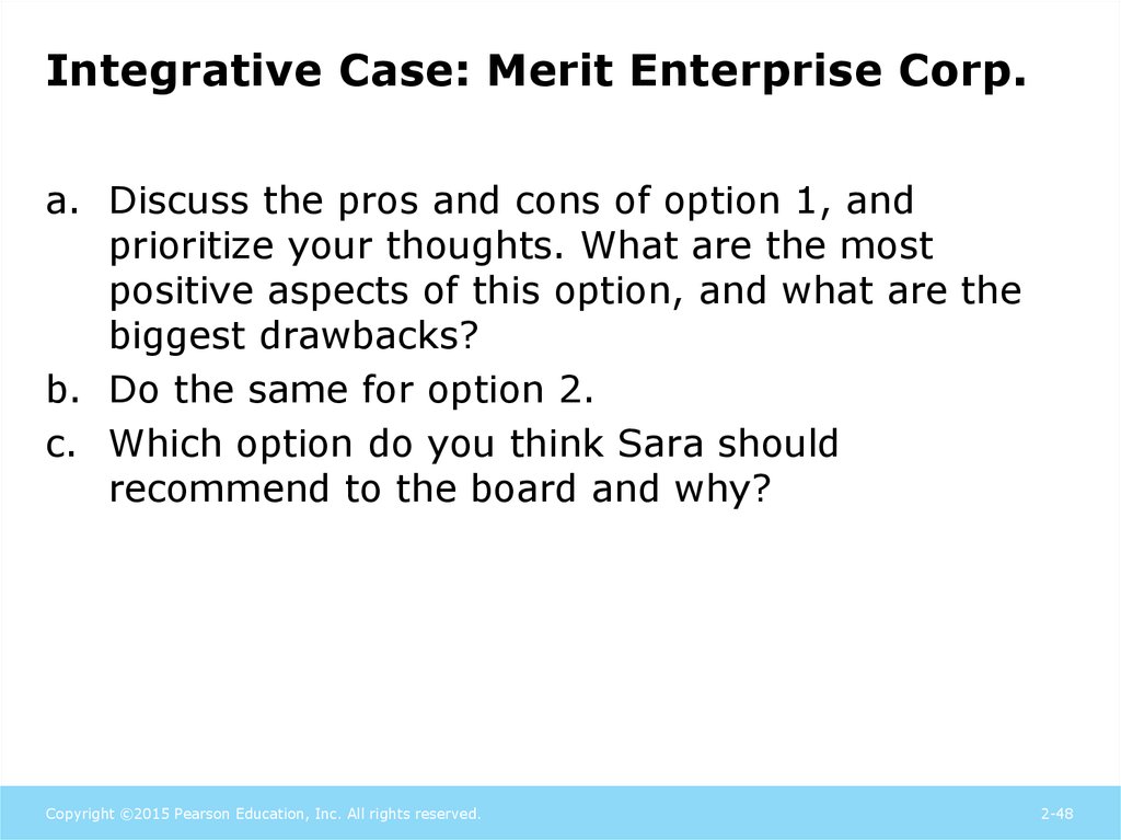 Integrative Case: Merit Enterprise Corp.