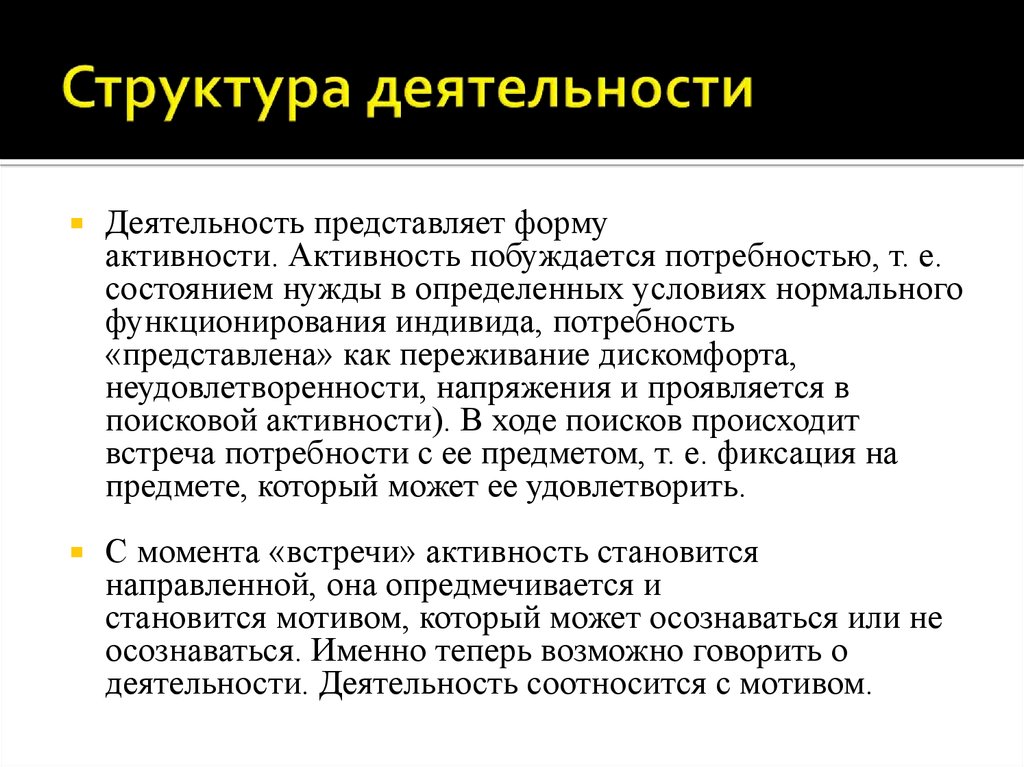 Состояние нужды. Уровни структуры деятельности. Структура органических потребностей индивида это. Теория речевой деятельности а.а Леонтьева презентация. Форма активности Леонтьева.