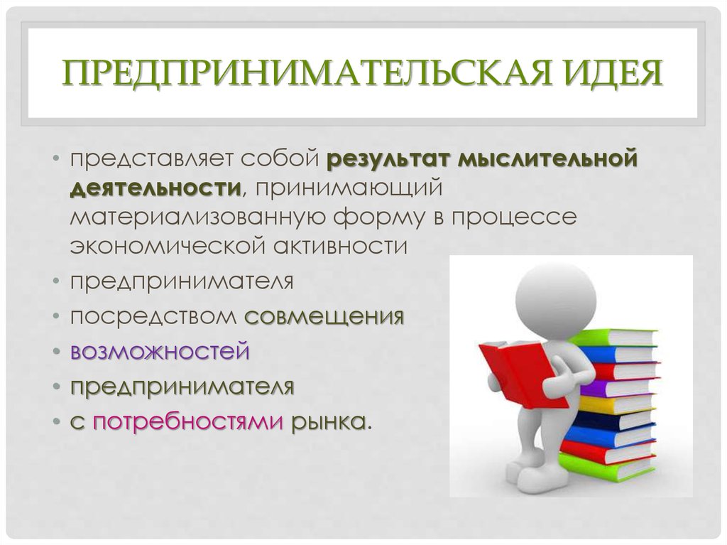 Предпринимательская деятельность возможности