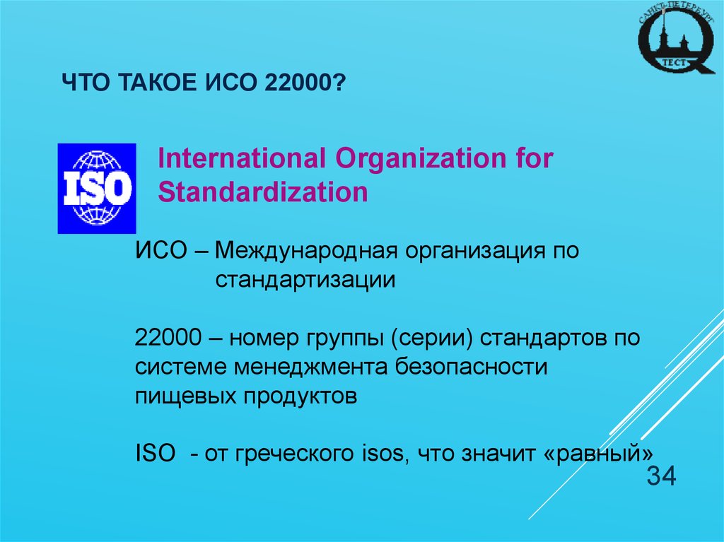 Iso 22000 презентация