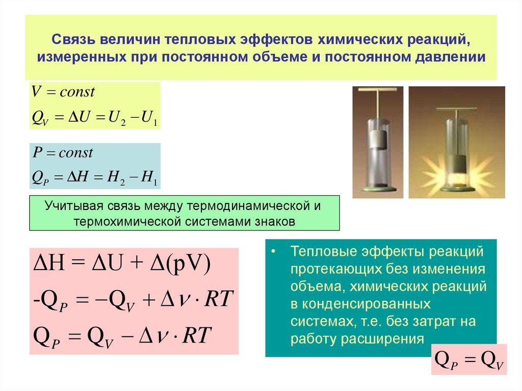 Температуры химическое. Тепловой эффект химической реакции формула при постоянном давлении. Тепловой эффект при постоянном объеме. Тепловой эффект реакции при постоянном давлении. Тепловой эффект химической реакции при постоянном давлении таблица.