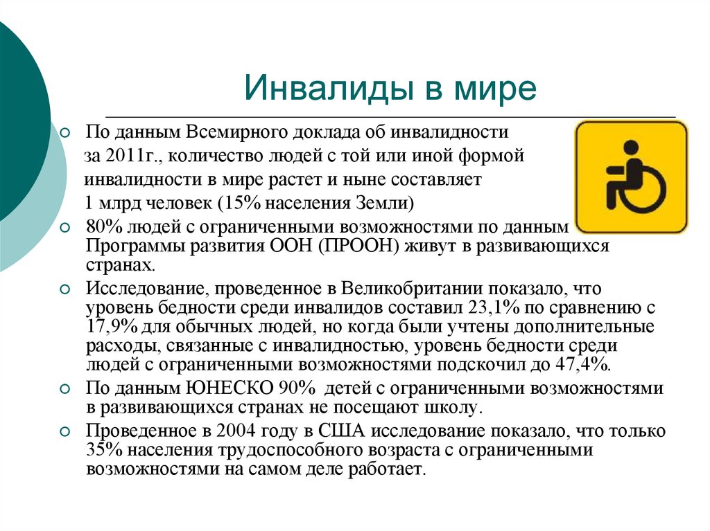 Обществознание 6 класс люди с ограниченными возможностями