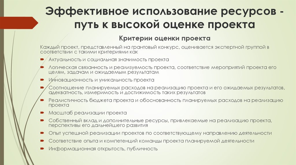 Опыт успешной реализации проекта что писать