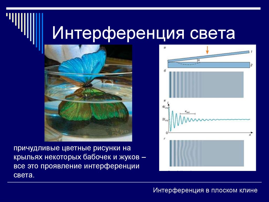 Интерференция света презентация