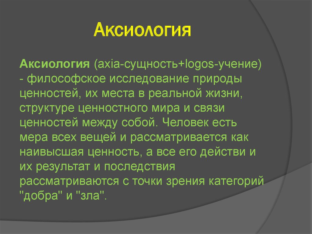 Презентация в философии это