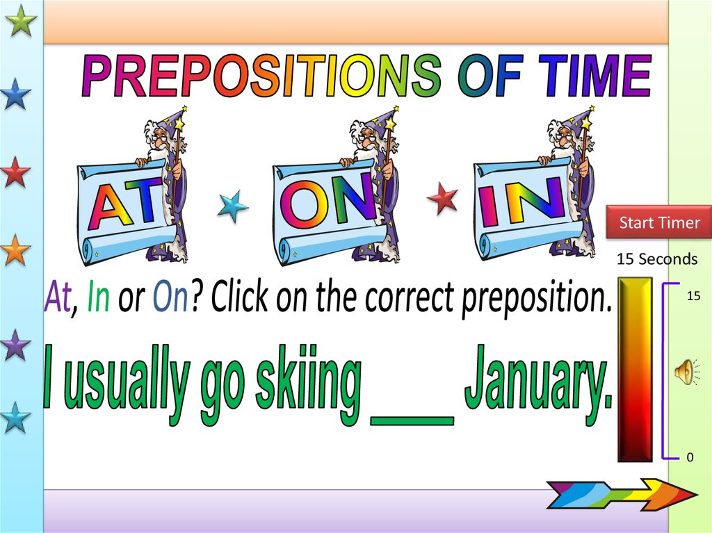 Prepositions of time презентация