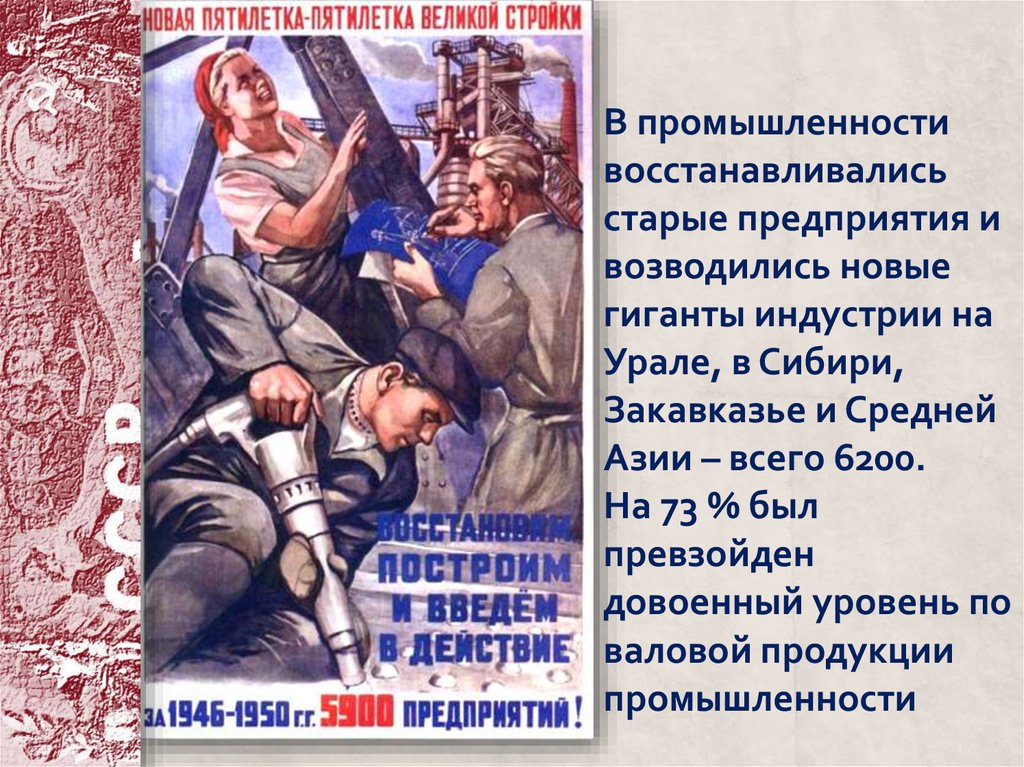 Последствиями великой отечественной войны стали. Живопись 1945-1953. Гиганты индустрии СССР. Архитектура СССР 1945-1953. Советские плакаты 1945-1953 гг против буржуа.