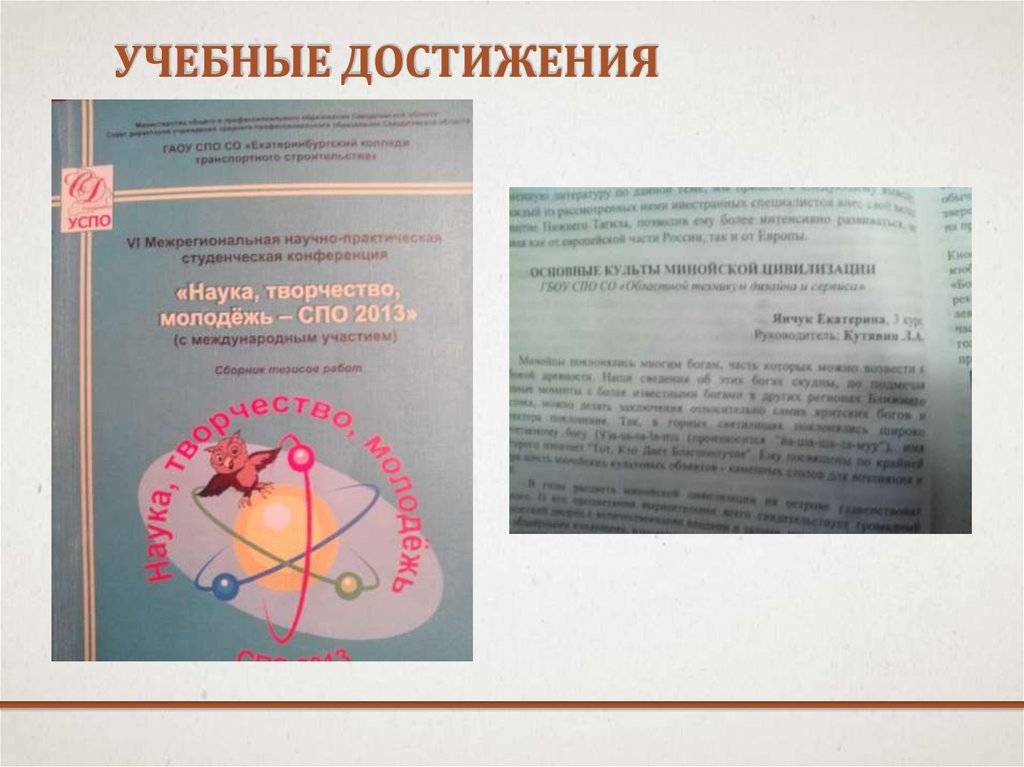 Учебные достижения