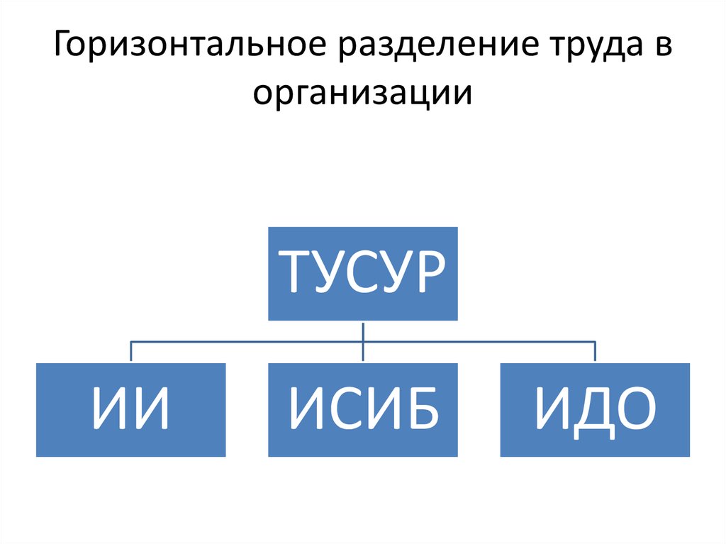 Горизонтальное разделение труда