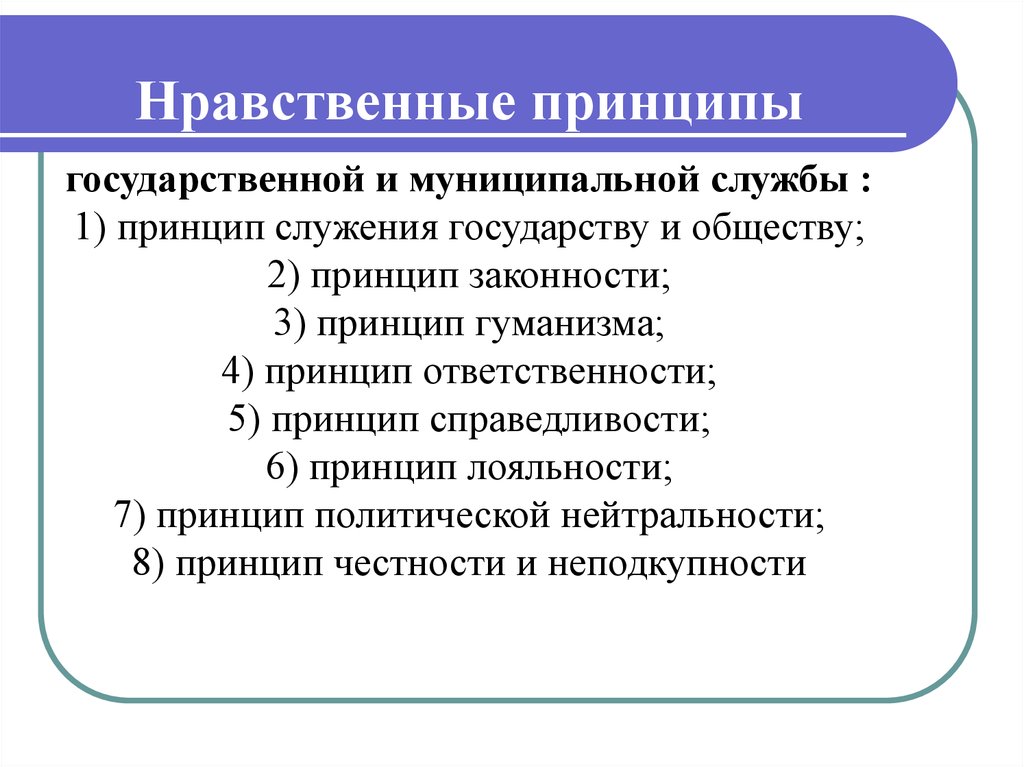 Основы нравственности