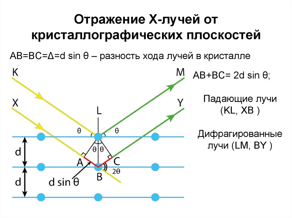 На схеме показаны пути трех различных типов излучения x y z