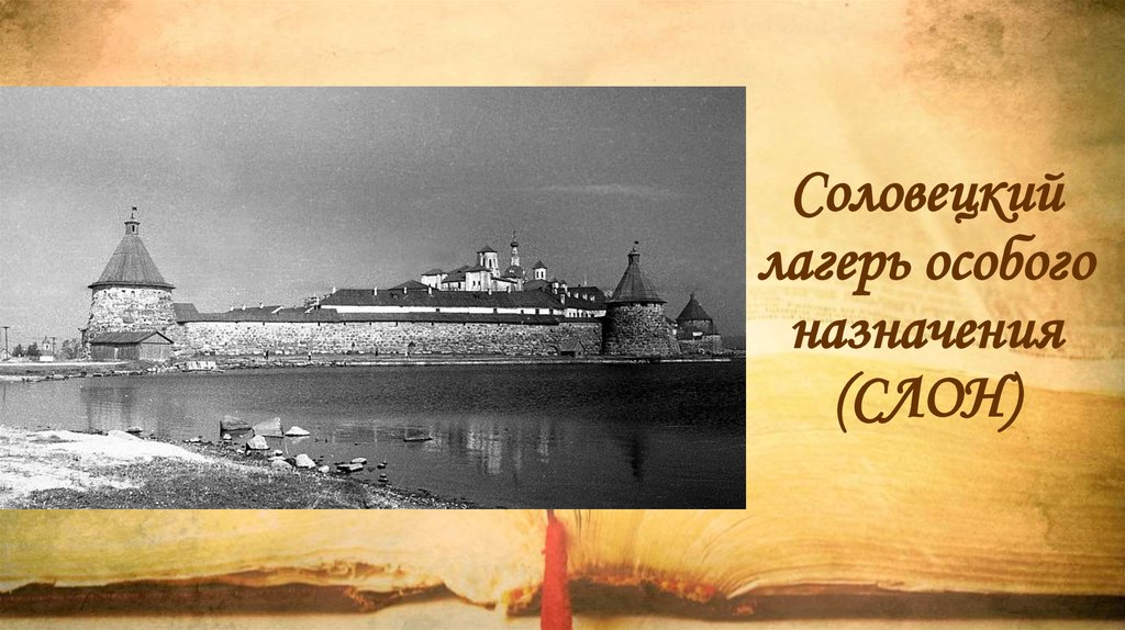 Соловецкий лагерь особого назначения (СЛОН)