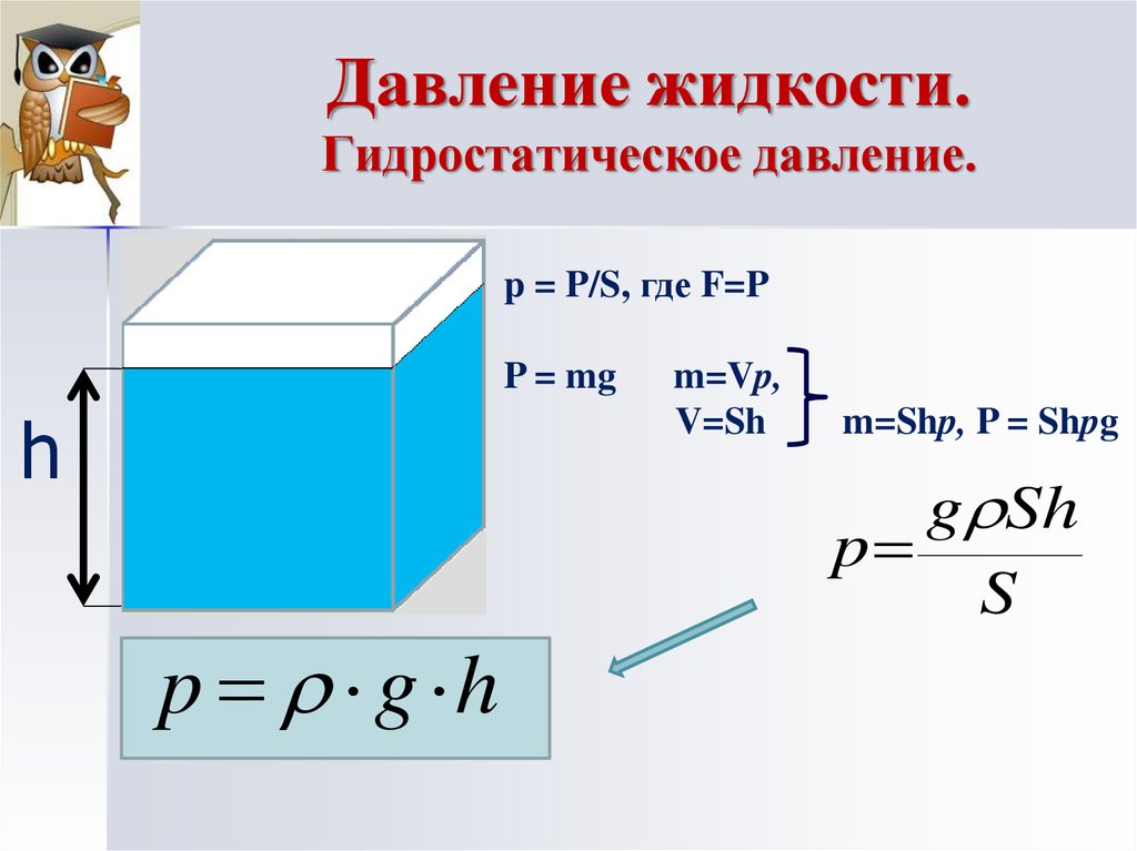 Гидростатическое давление презентация