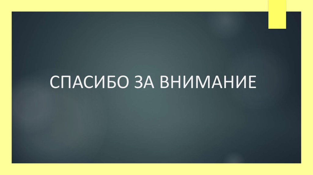 СПАСИБО ЗА ВНИМАНИЕ