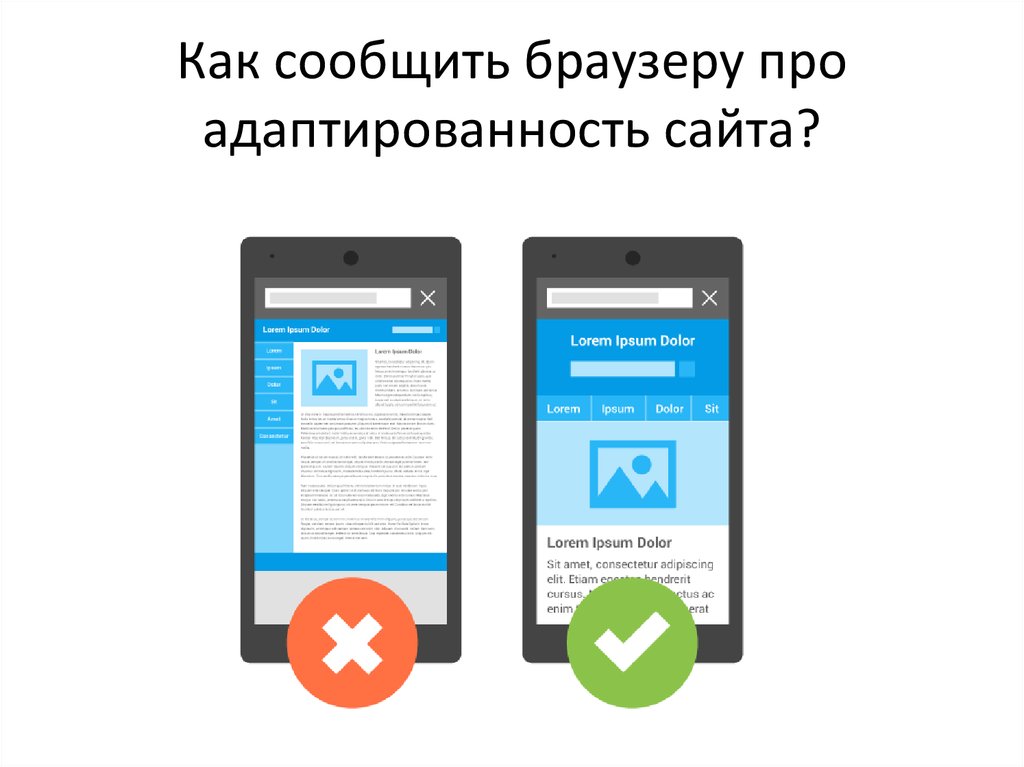 Как сообщить браузеру про адаптированность сайта?