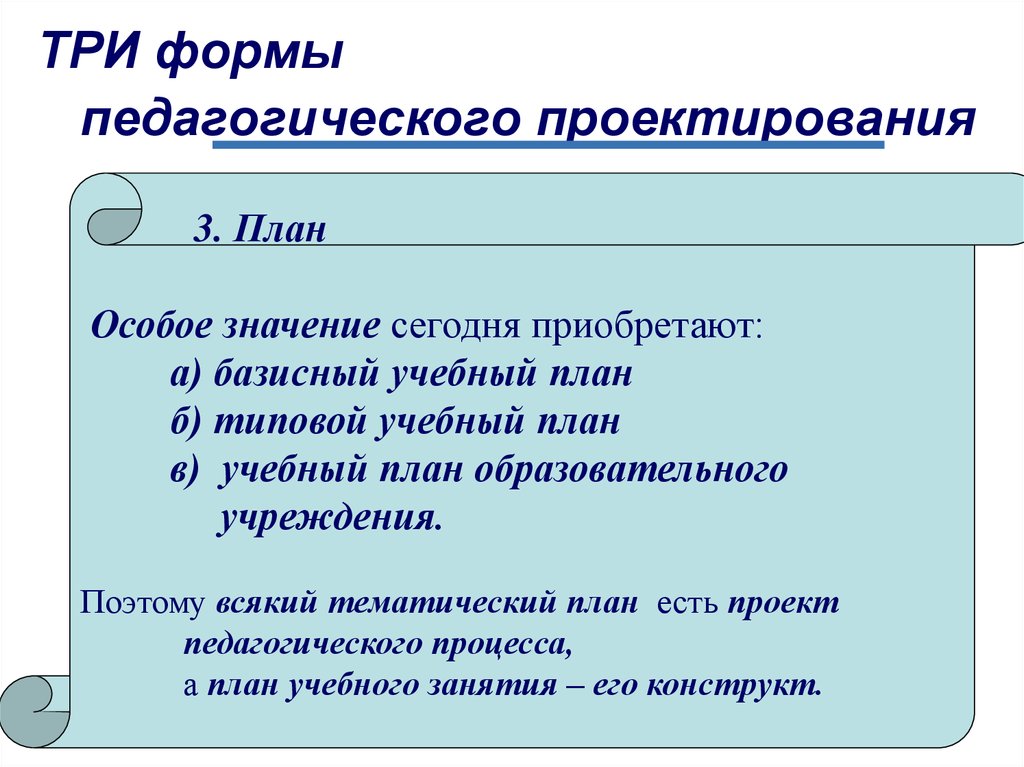 Педагогическое проектирование презентация