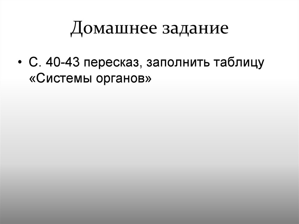 Домашнее задание